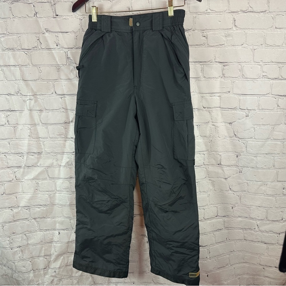 Pulse Men's Black snow ski Pants sz small winter outdoor cargo pockets